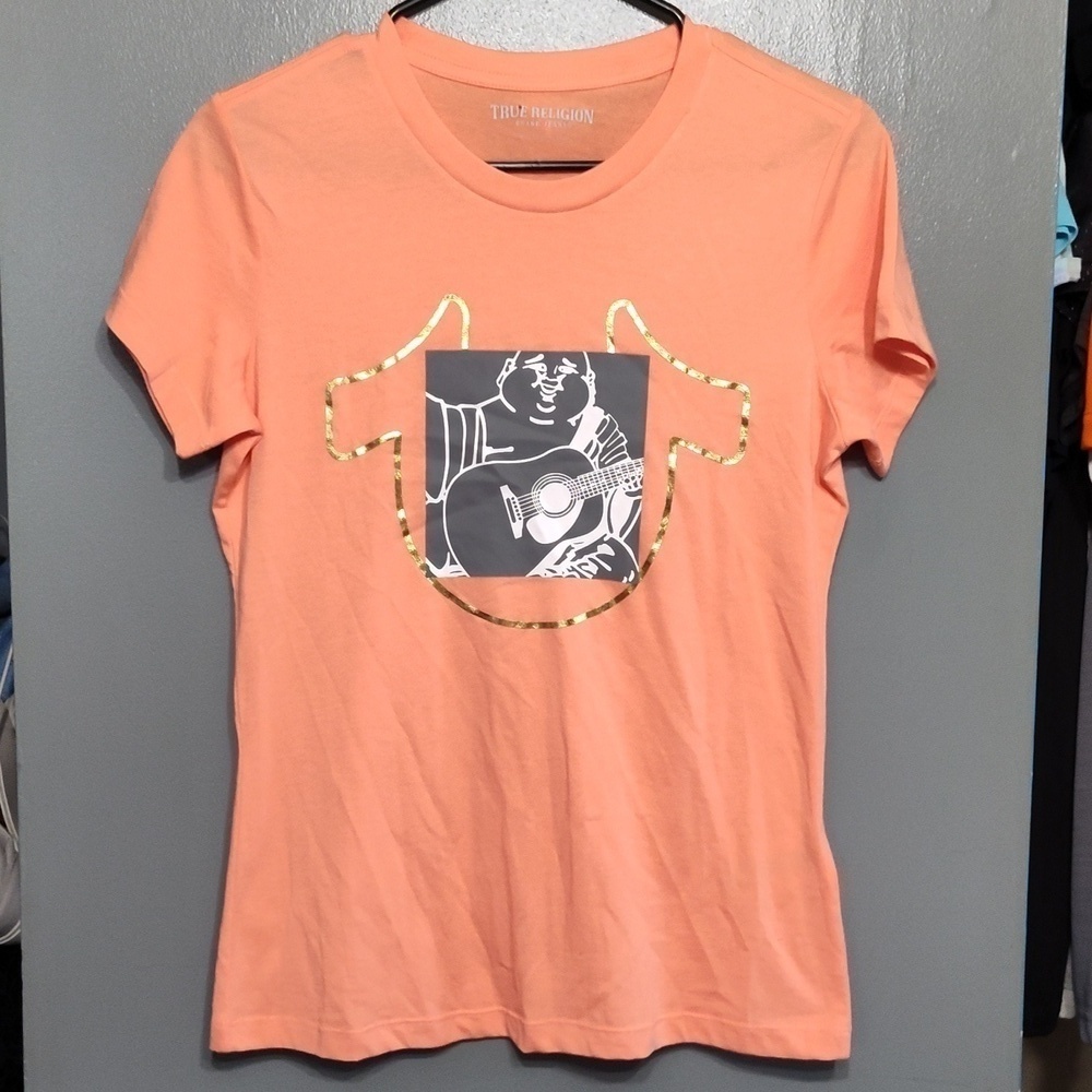 True religion peachy pink size small T-shirt